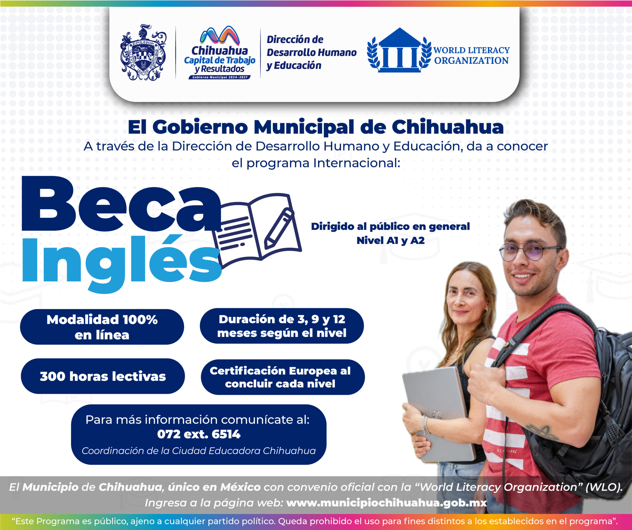 Explica Municipio proceso para registrarte y solicitar tu beca de inglés