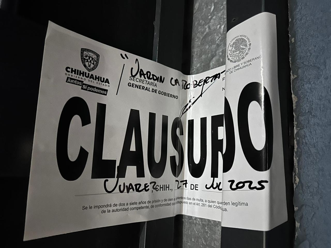 Realiza Gobernación Estatal 282 inspecciones y clausura 19 establecimientos durante la última semana