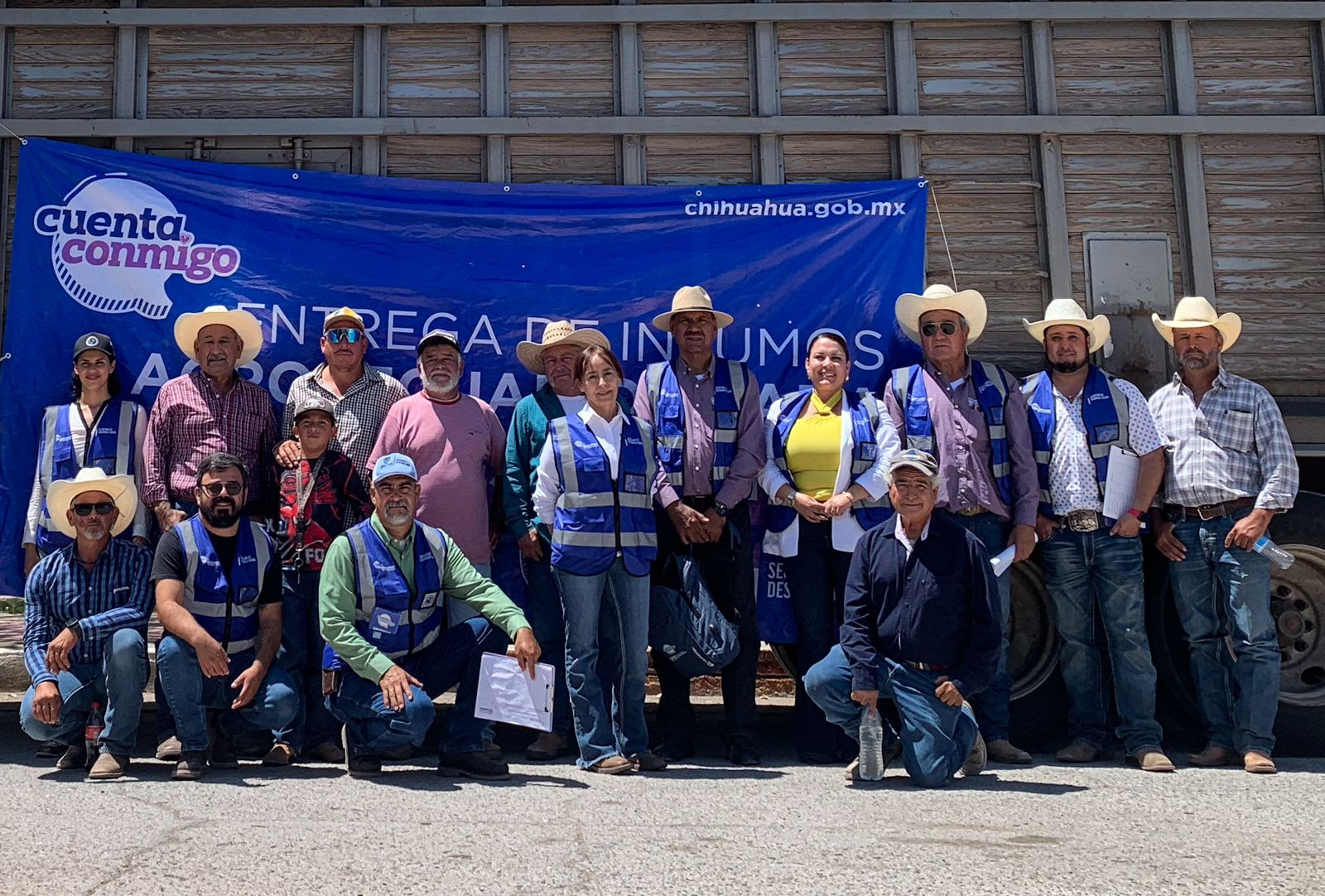 Entrega SDR más de 55 toneladas de insumos a productores de Guadalupe y Praxedis G. Guerrero