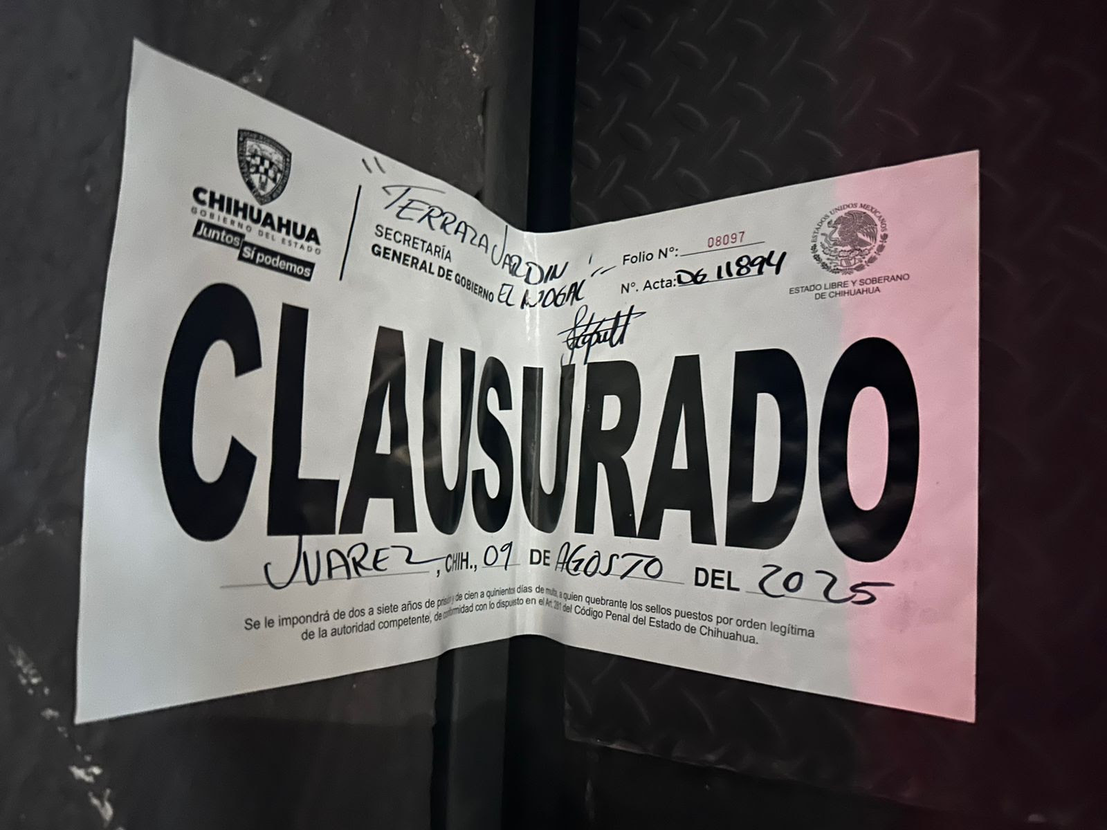 Realiza Gobernación Estatal 295 inspecciones y clausura 21 establecimientos durante la última semana