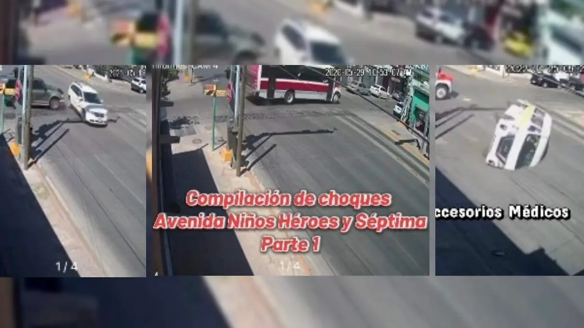 ¿La competencia de La Cantera? Graban choques en esquina del pleno centro de Chihuahua
