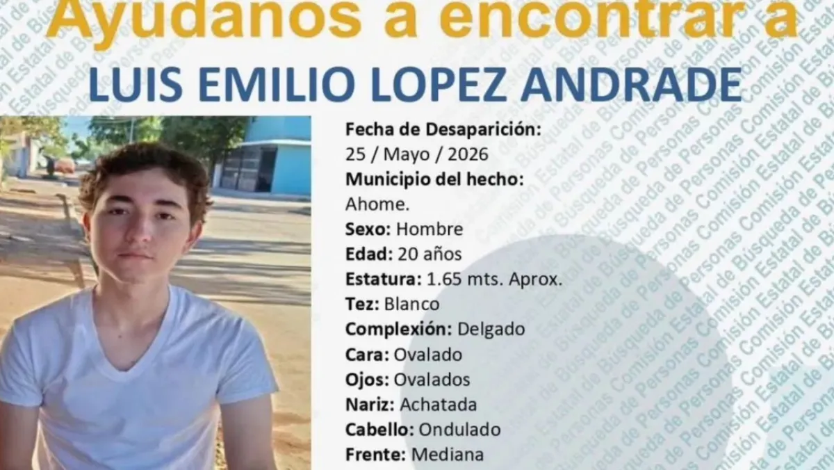 Lo vieron salir de casa, pero nunca regresar: Joven de Los Mochis, Sinaloa lleva nueve días desaparecido