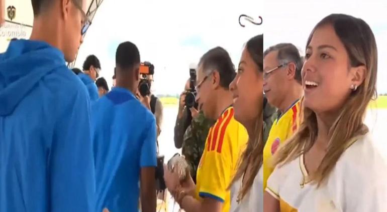 ¿La ignoró? James desató polémica con hija del presidente de Colombia