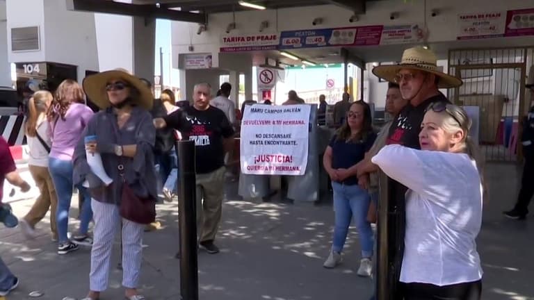 Familiares de Víctimas del Crematorio Plenitud Protestan en Cruce Internacional de Chihuahua