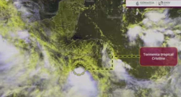 Se formó Cristina, tercera tormenta tropical de la temporada