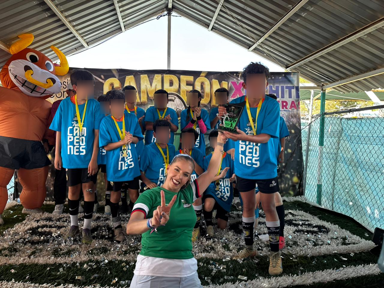 Diputada Xóchitl Contreras refrenda su compromiso con la juventud juarense y reconoce el esfuerzo de la liga Santos a través del impulso al deporte