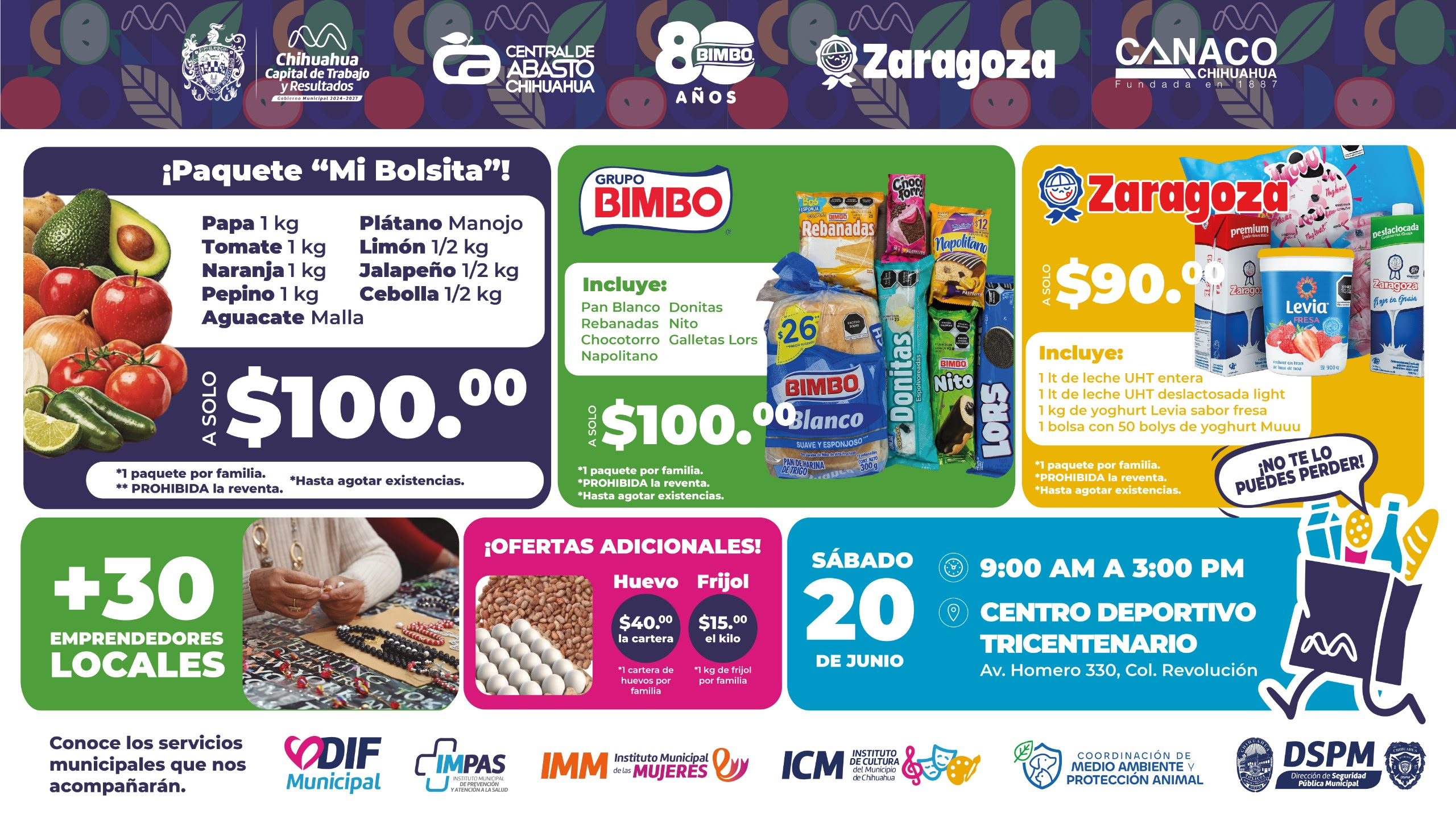 Se suma empresa Zaragoza al Mercadito Más Barato; dan a conocer paquetes y precios para la tercera edición