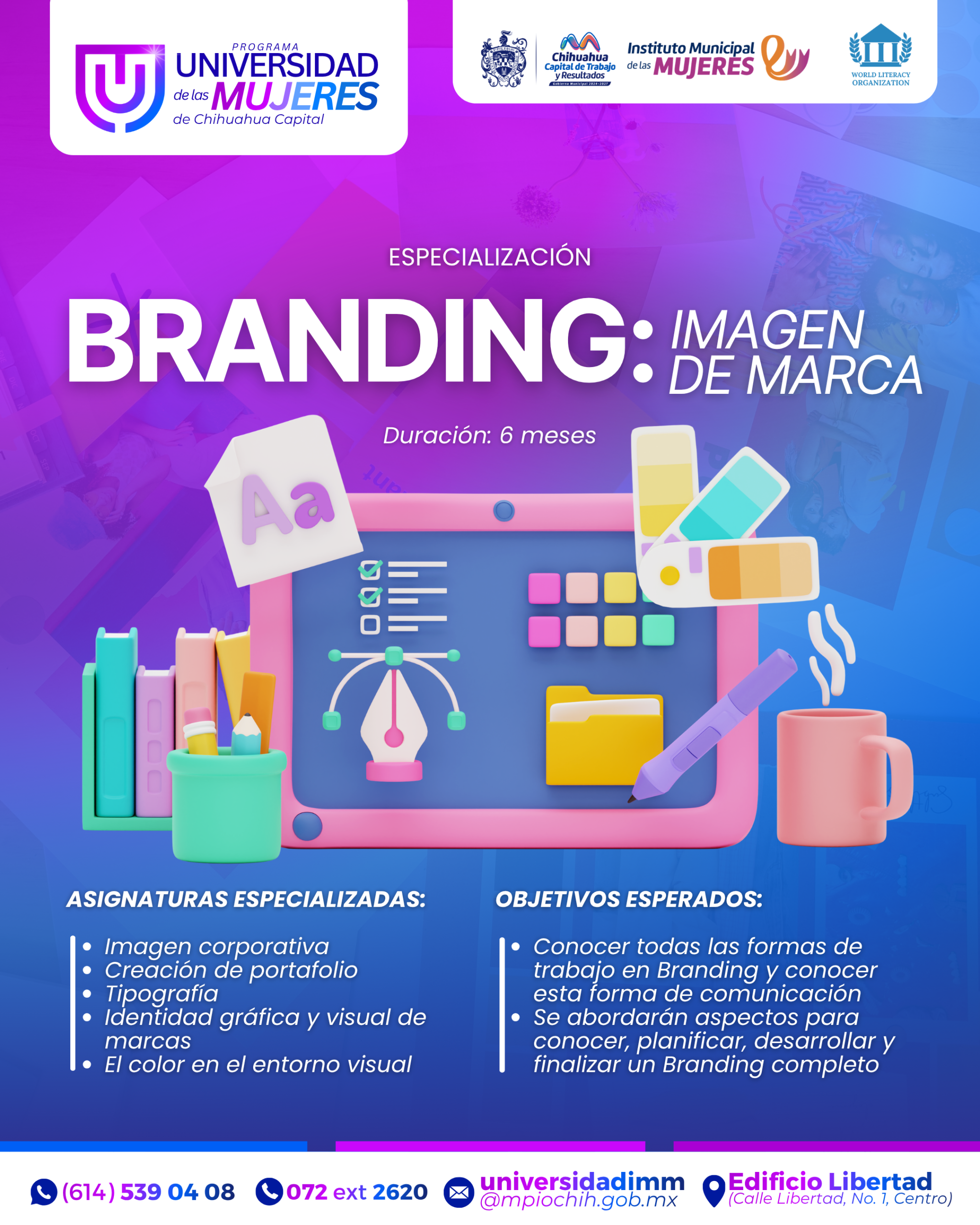 Aprende Branding e Imagen en la Universidad de las Mujeres del Gobierno Municipal