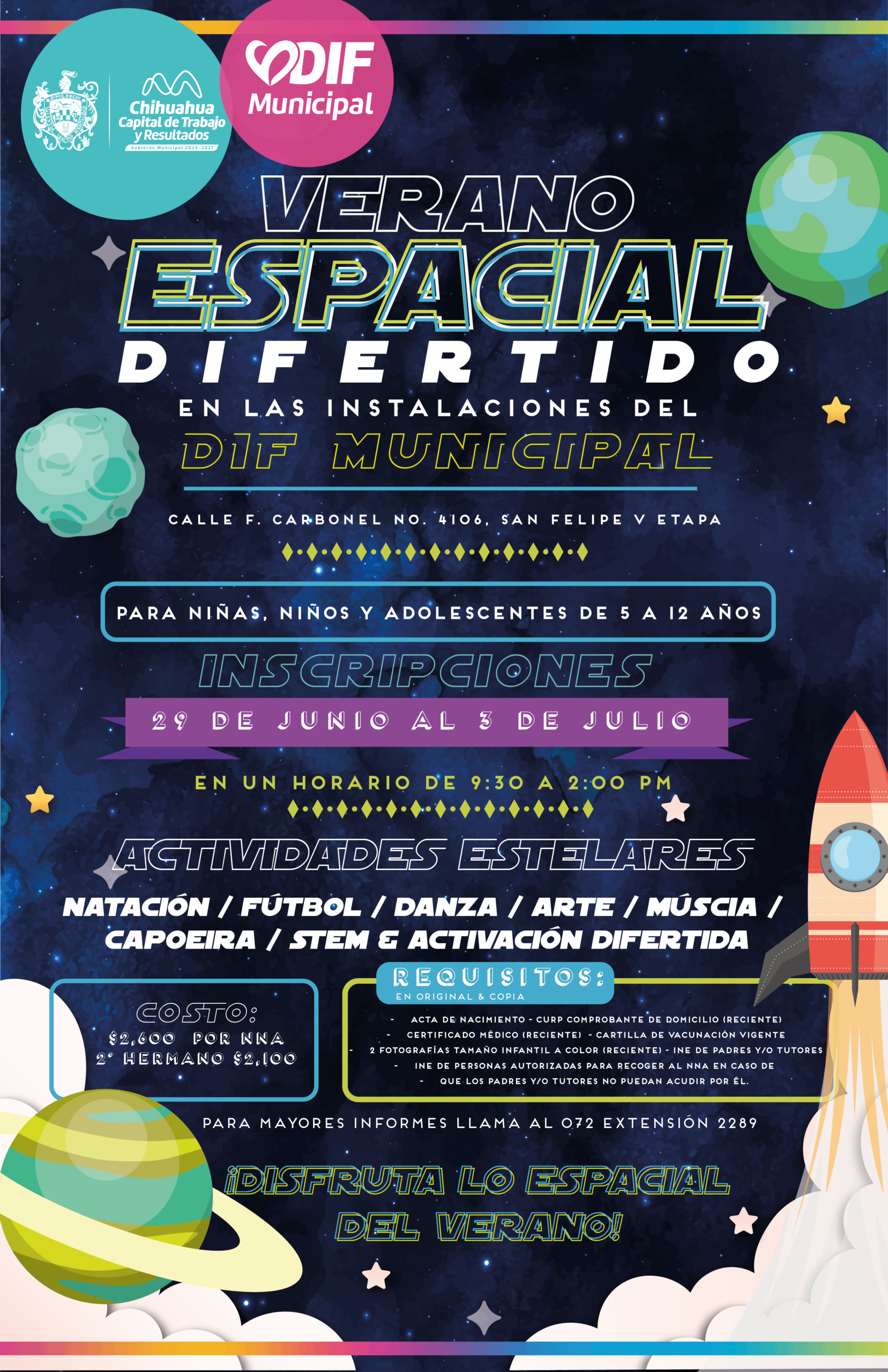 Ofrece Municipio un “Verano Espacial Difertido” con actividades deportivas, artísticas y recreativas